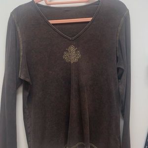 Vintage 2000s brown top